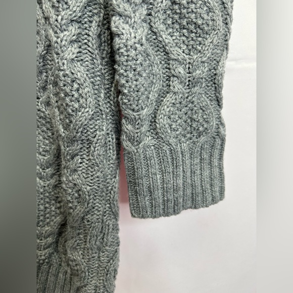 LISA & ROSE | Gray Ogee Crewneck Long Sleeve Sweater Dress (Size: X-Large) - Picture 6 of 10